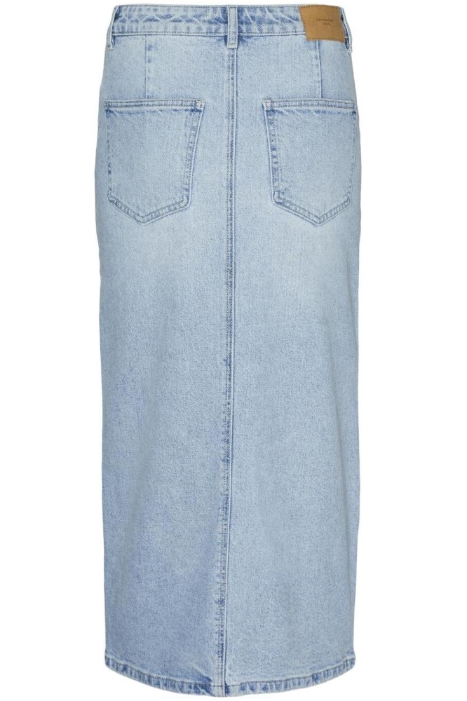 VMVERI HR CALF DENIM SKIRT GA MIX N 10295731 LIGHT BLUE DENIM